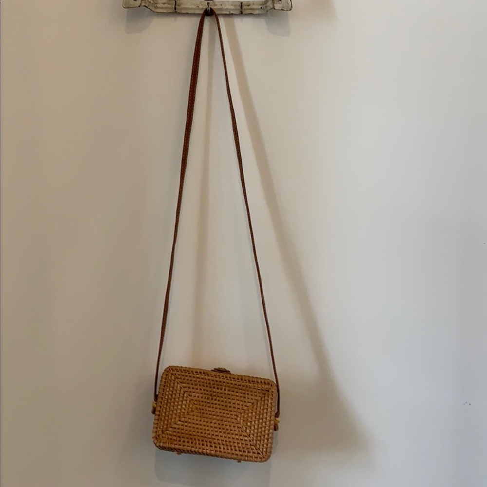 Wicker Crossbody Bag